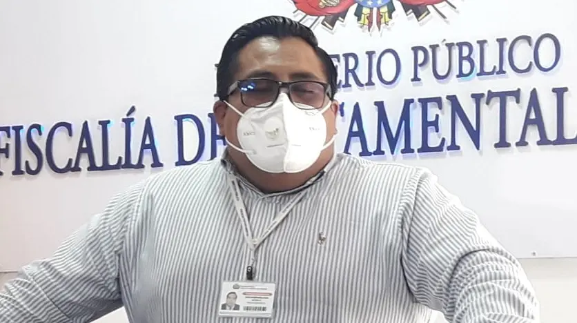 C&eacute;sar Choquehuanca, fiscal anticorrupcion de La Paz. Peter Luna S.