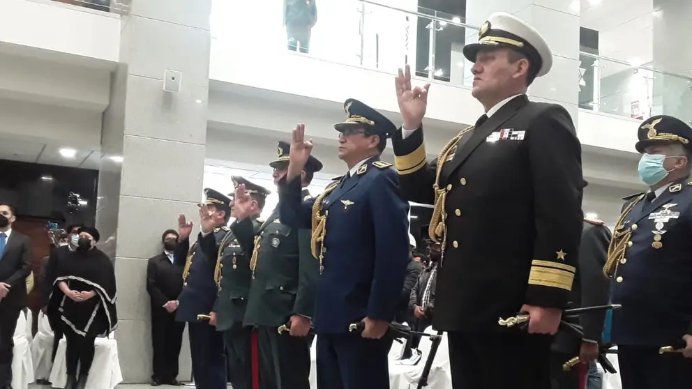 Posesi&oacute;n del nuevo Alto Mando Militar en la Casa Grande del Pueblo. (Peter Luna)