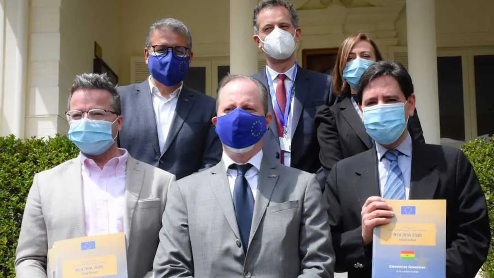 El informe final de la Misi&oacute;n fue entregado este jueves. Foto: TSE.