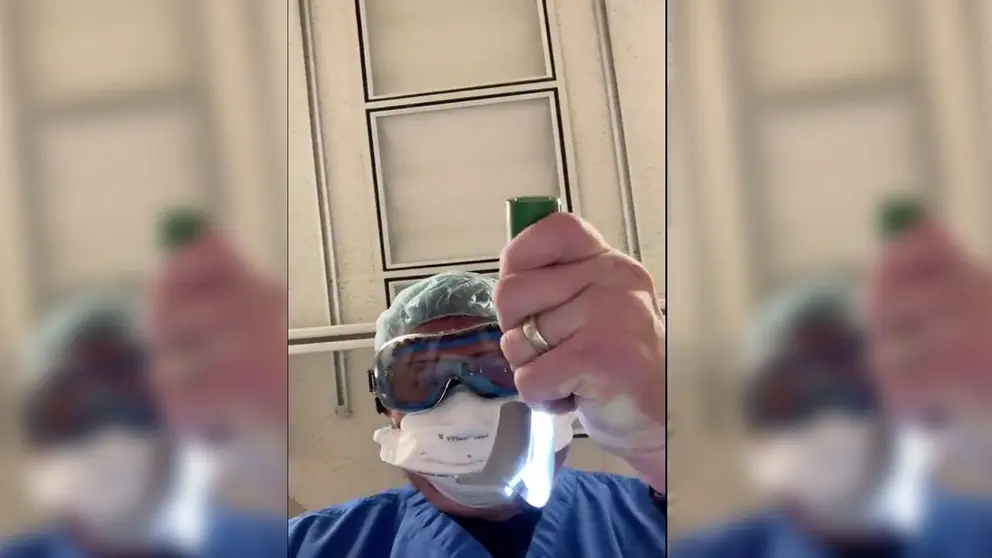 El doctor de Kenneth E. Remy en su video de Twitter. Captura