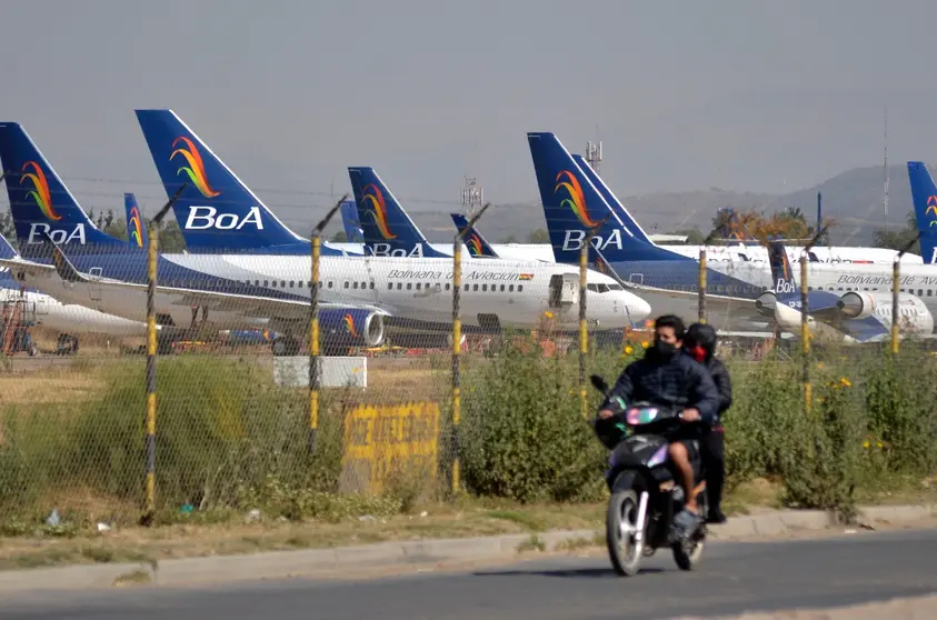 Aeronaves de la estatal Boliviana de Aviaci&oacute;n (BoA). NO&Eacute; PORTUGAL