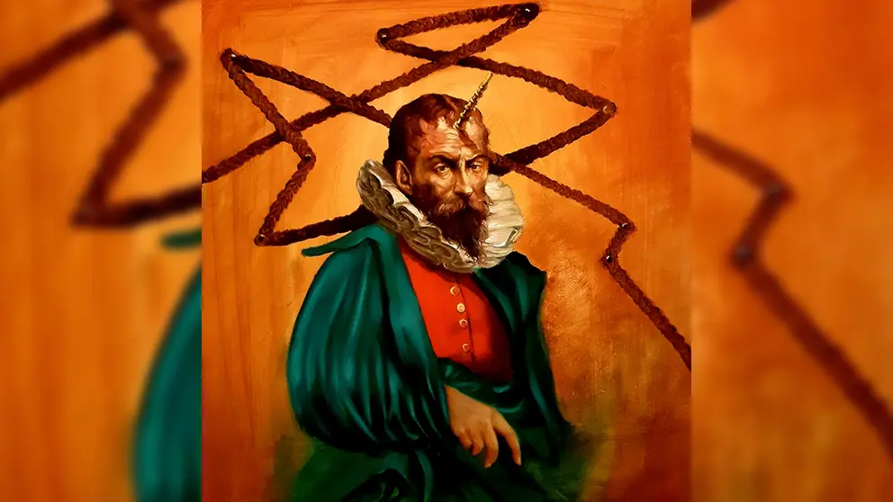 Pintura en exposici&oacute;n de la feria Sami Qhatu. GAMLP