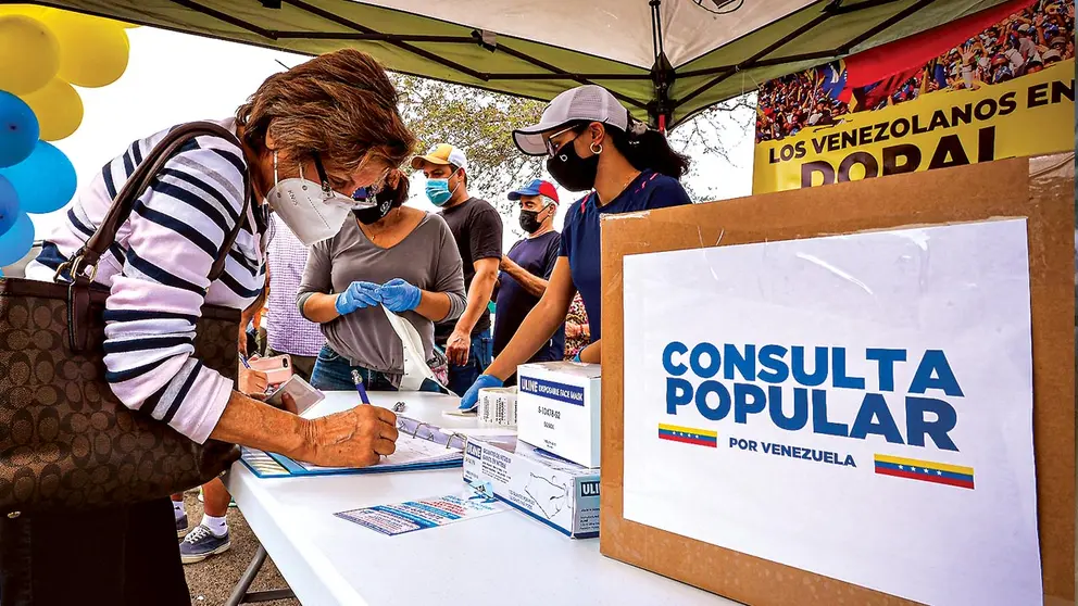 Consulta popular en Venezuela. EFE