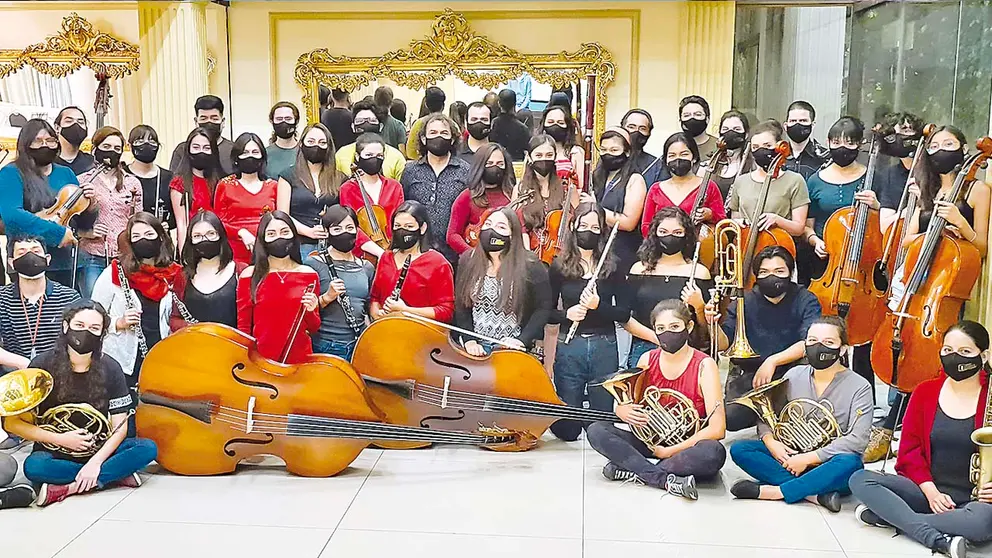 La Orquesta Filarmónica de Cochabamba.  CORTESÍA