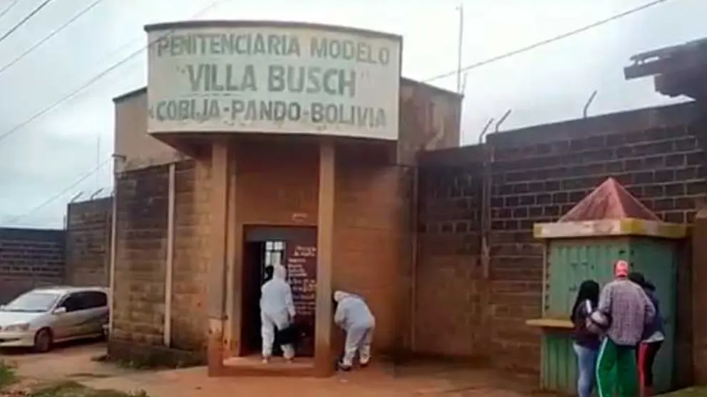 Frontis de la cárcel de Cobija. INTERNET