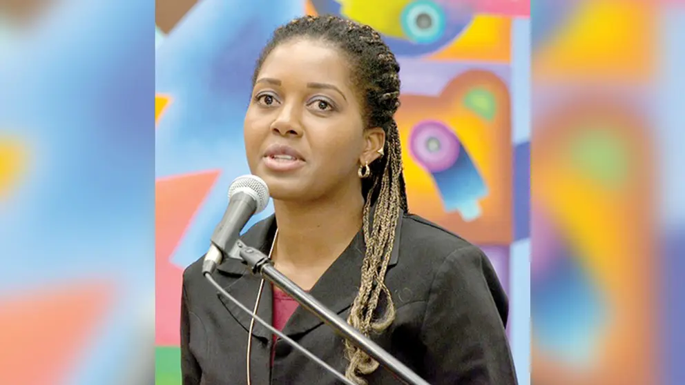 Wendy Pérez, directora del Sepmud, el día de su posesión.  ABI