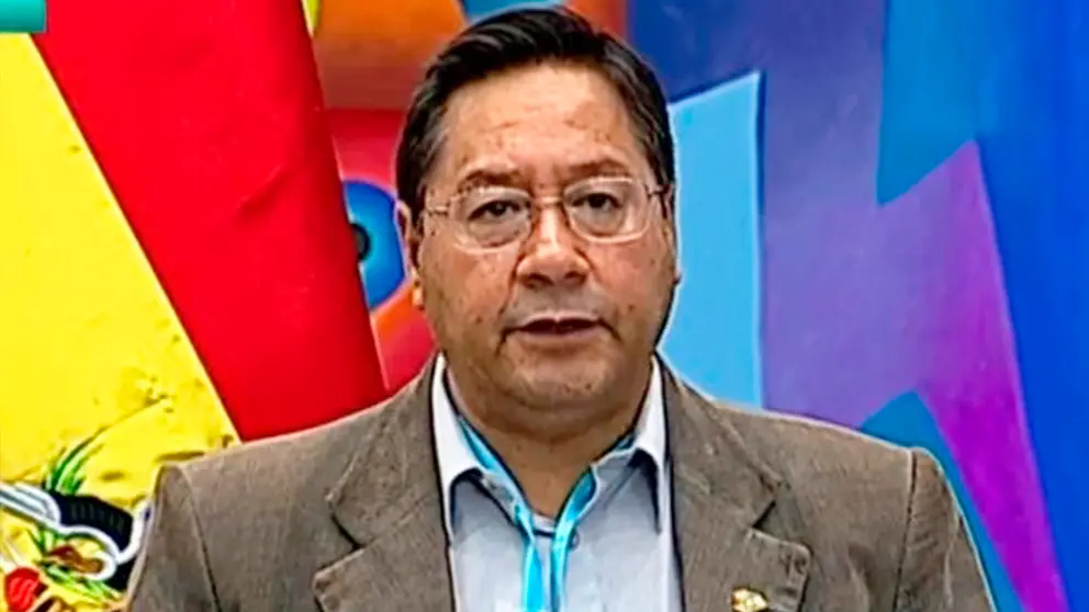 El presidente del Estado, Luis Arce. Captura