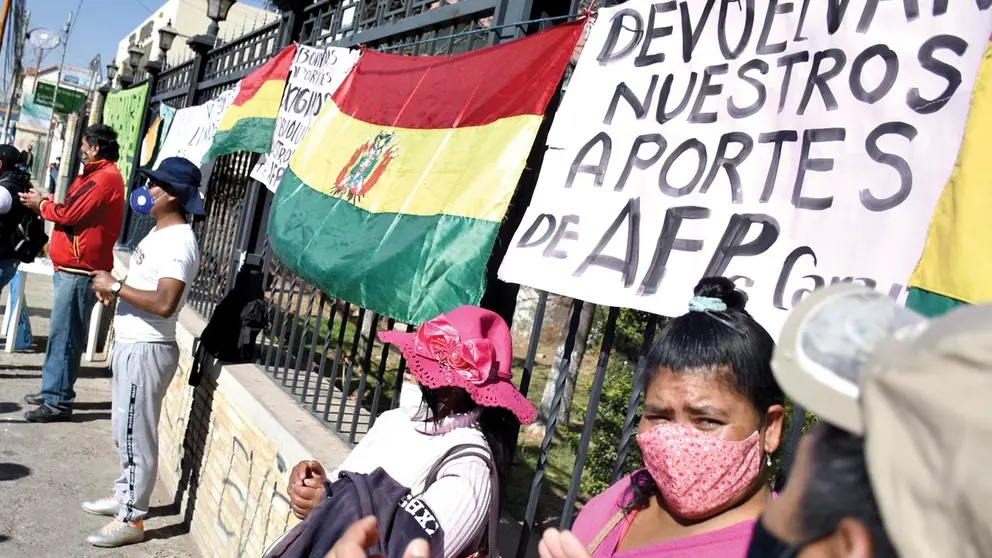 Una protesta en Cochabamba, el año pasado. DICO SOLÍS