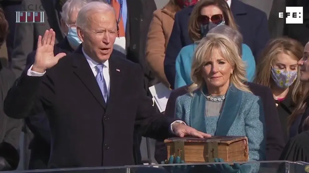 Joseph R. Biden jura como el cuadrag&eacute;simo sexto presidente de los Estados Unidos de Am&eacute;rica. EFE