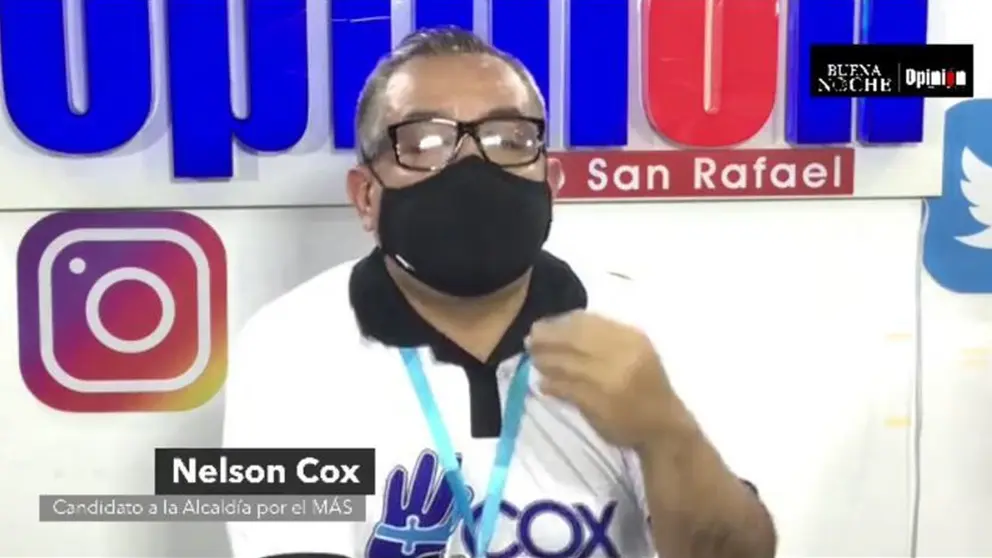 El candidato a la alcald&iacute;a de Cochabamba, Nelson Cox en Buena Noche de OPINI&Oacute;N.