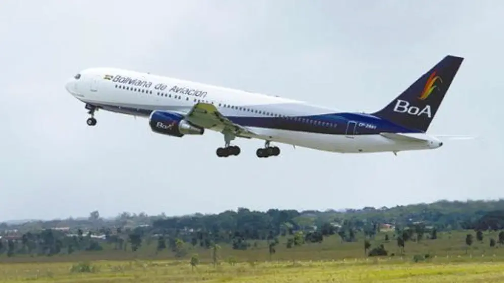 Imagen referencial de un avi&oacute;n de BOA. ABI