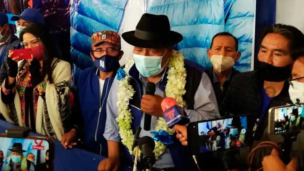El candidato a la alcald&iacute;a del MAS por El Alto, Zacar&iacute;as Maquera. ERBOL