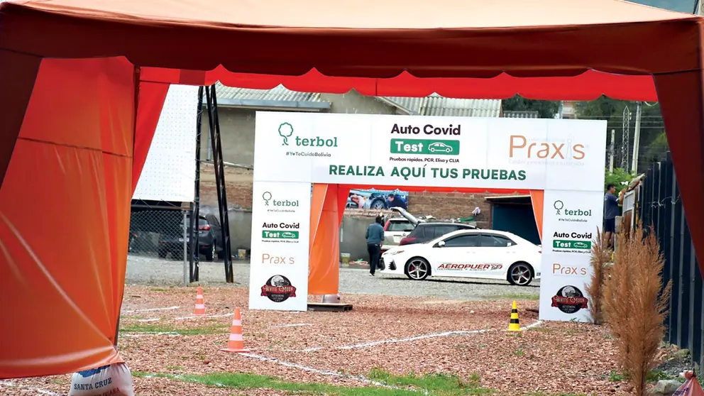 La infraestructura del &ldquo;autocovid&rdquo; que será inaugurado pronto en Cochabamba. DICO SOLÍS