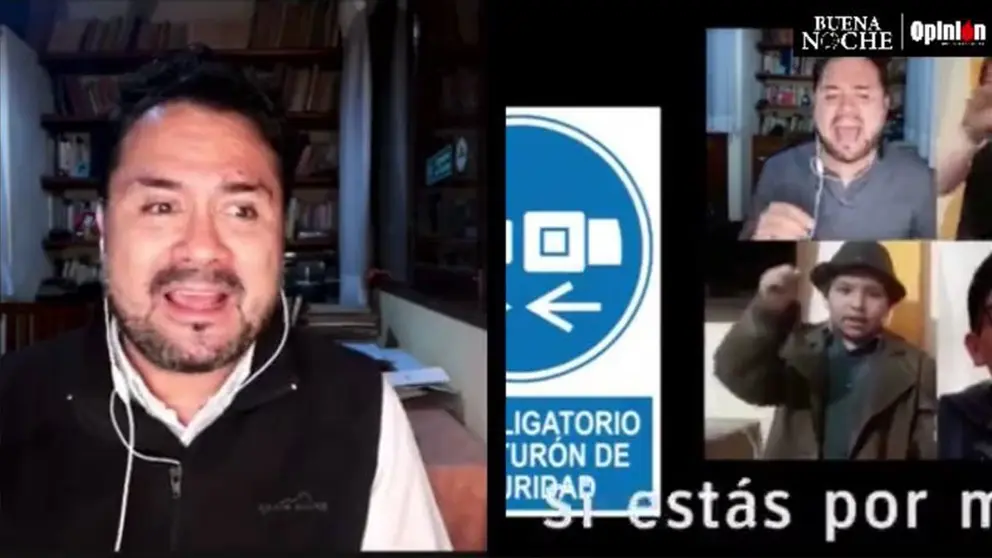 El presidente de la SIB, Carlos Ball&oacute;n, en Buena Noche.