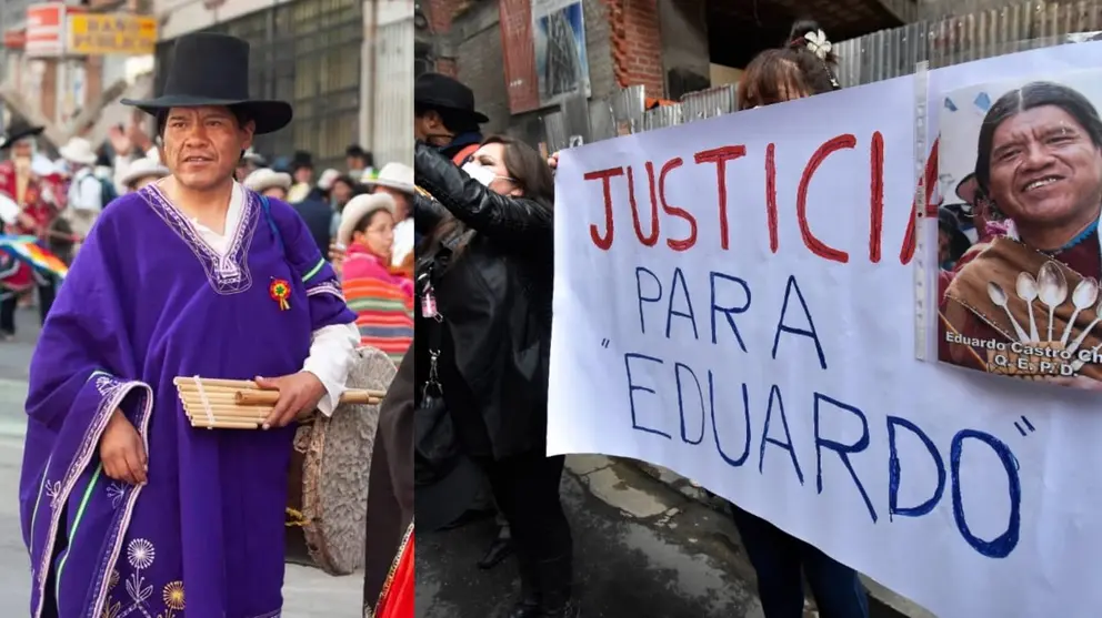 Eduardo &ldquo;Tataque&rdquo; Castro Ch&aacute;vez (i). Familiares, artistas y amigos piden justicia por el asesinato del destacado m&uacute;sico (d). Facebook Eduardo Inclan-APG