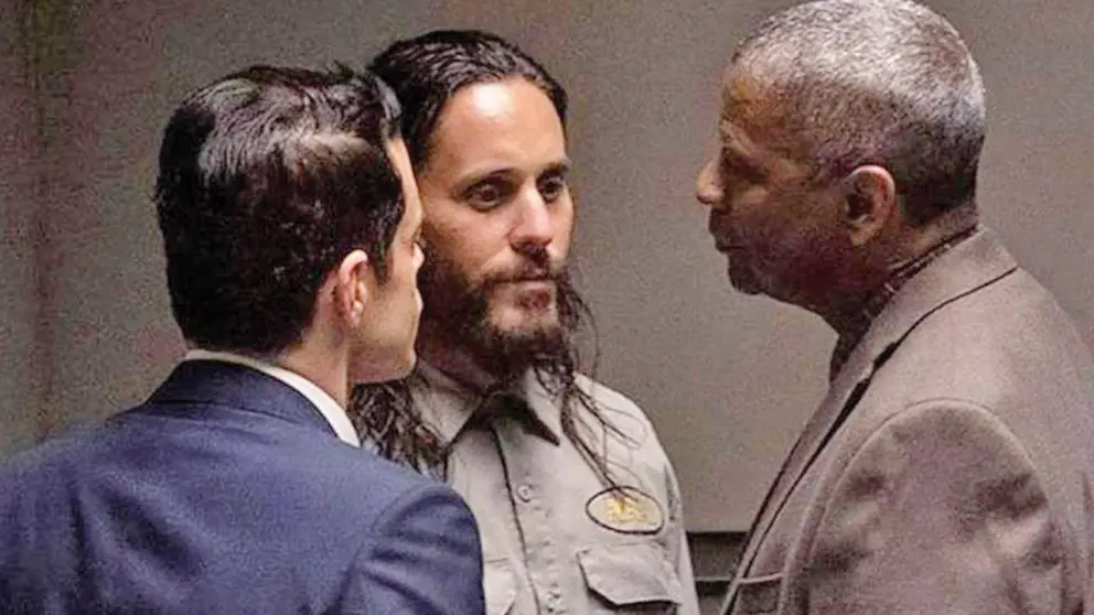 Rami Malek, Jared Leto y Denzel Washington en &ldquo;Pequeños secretos&rdquo;.  WARNER BROS