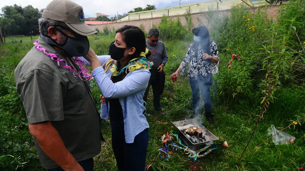 Familias qhochalas celebran el Martes de Ch'alla en la intimidad de sus hogares. Foto: No&eacute; Portugal