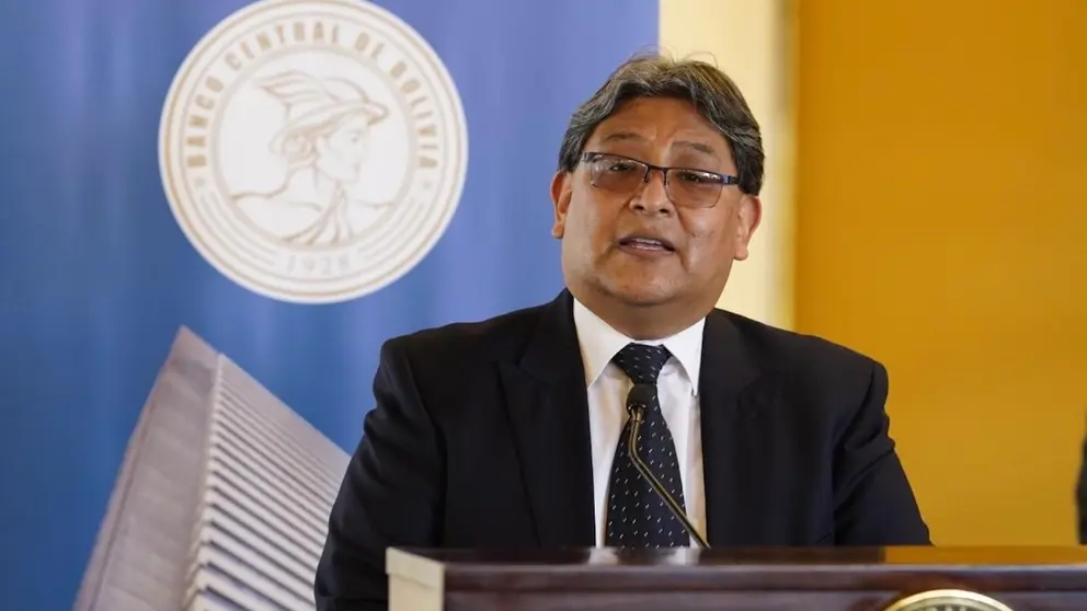 El presidente del Banco Central de Bolivia (BCB), Edwin Rojas.