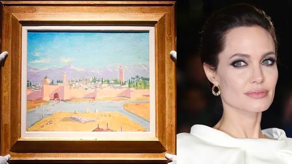 Angelina Jolie vende un cuadro de Churchill por 11.5 millones de dólares. EFE
