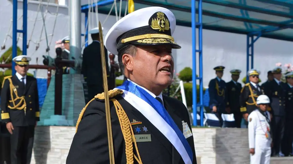Arce fue comandante de la Armada. ERBOL