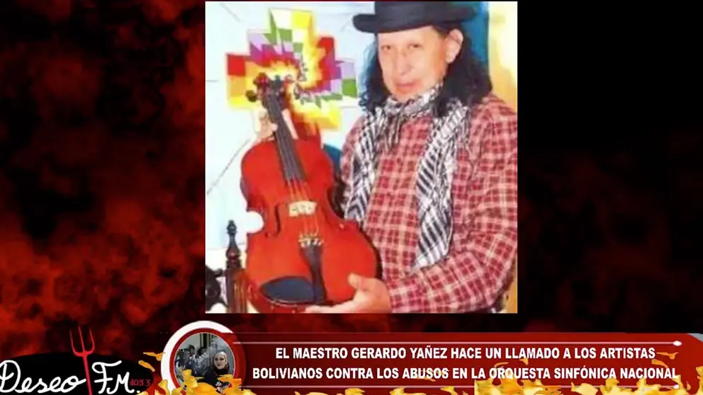 Captura del programa de Maria Galindo en Radio Deseo al momento de la intervenci&oacute;n de Gerardo Ya&ntilde;ez.