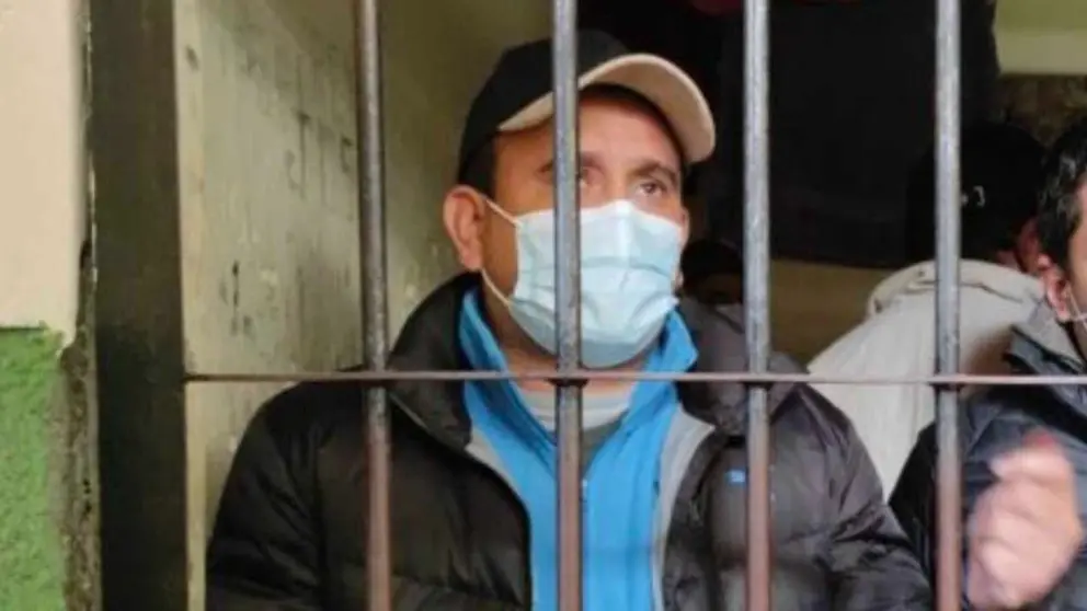 El exministro de Energ&iacute;as Rodrigo Guzm&aacute;n en celdas de la FELCC de La Paz. ARCHIVO