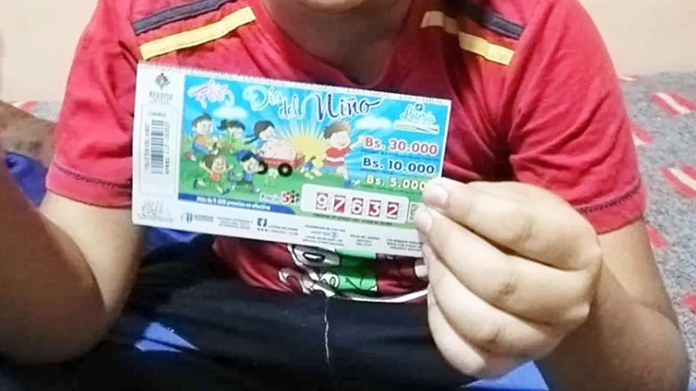 Una imagen de un billete de la loter&iacute;a nacional.