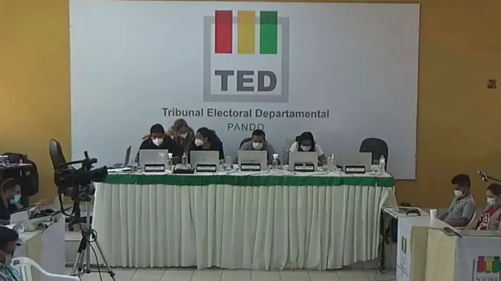 El TED Pando declar&oacute; cuarto intermedio en el c&oacute;mputo. ERBOL