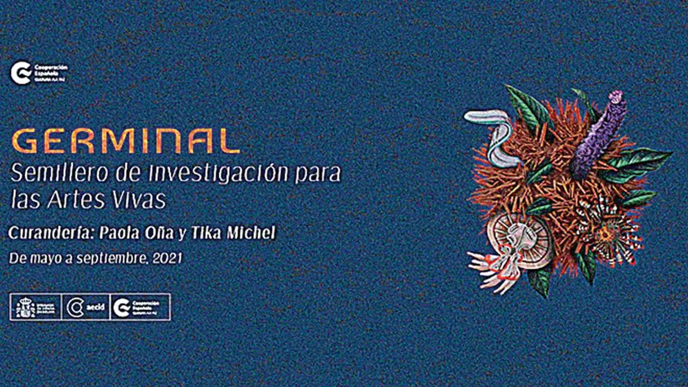 Afiche del programa &ldquo;Germinal. Semillero de investigación para las Artes Vivas&rdquo;. CCLEP