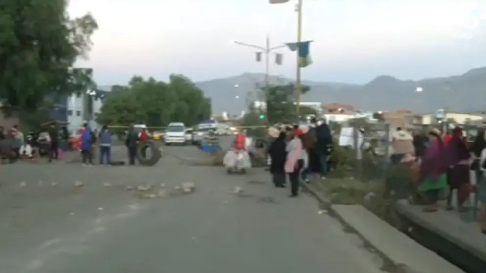 Imagen referencial de un bloqueo en Huayculi. RED UNO