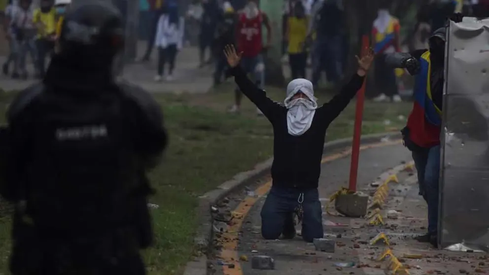 ONU denuncia amenazas y disparos contra misi&oacute;n de Derechos Humanos en Cali. EFE