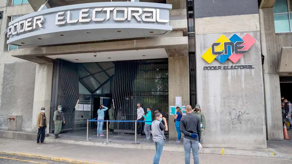 Vista externa de una de las sedes del Consejo Nacional Electoral (CNE) en Caracas (Venezuela). EFE