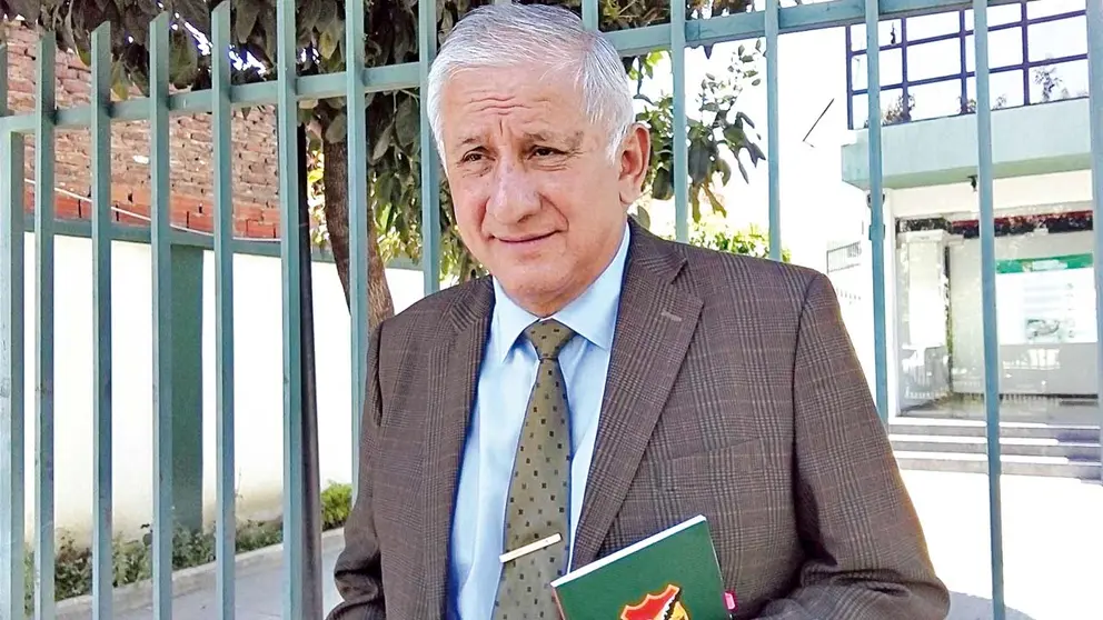 Marcos Goytia, presidente del Tribunal Superior de Apelaciones de la Federación Boliviana de Fútbol. ARIEL GUZMÁN