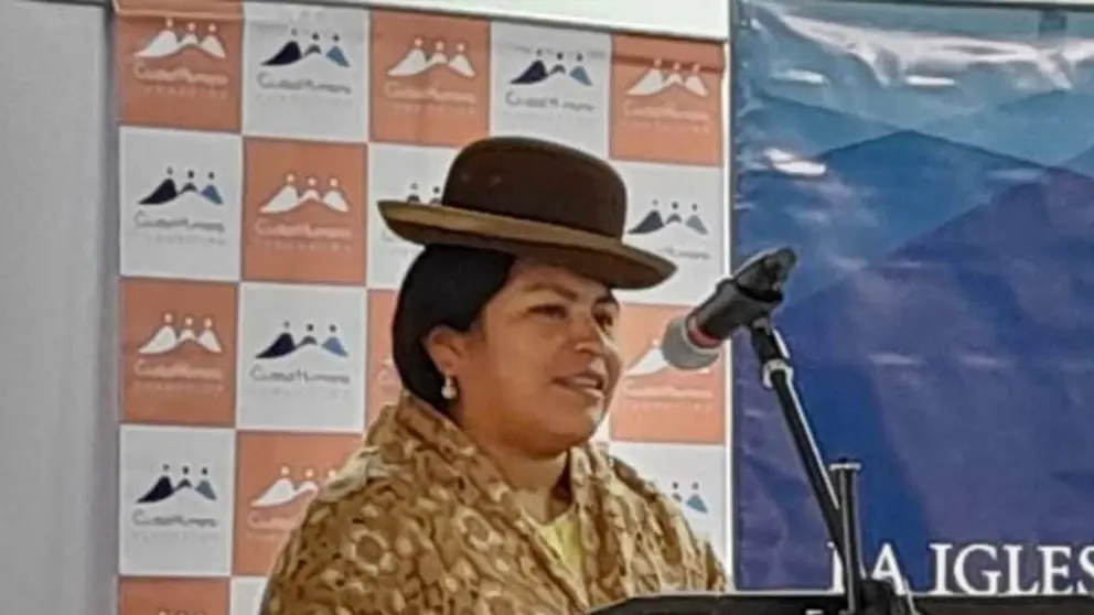 La viceministra de Igualdad de Oportunidades, Miriam Huacani