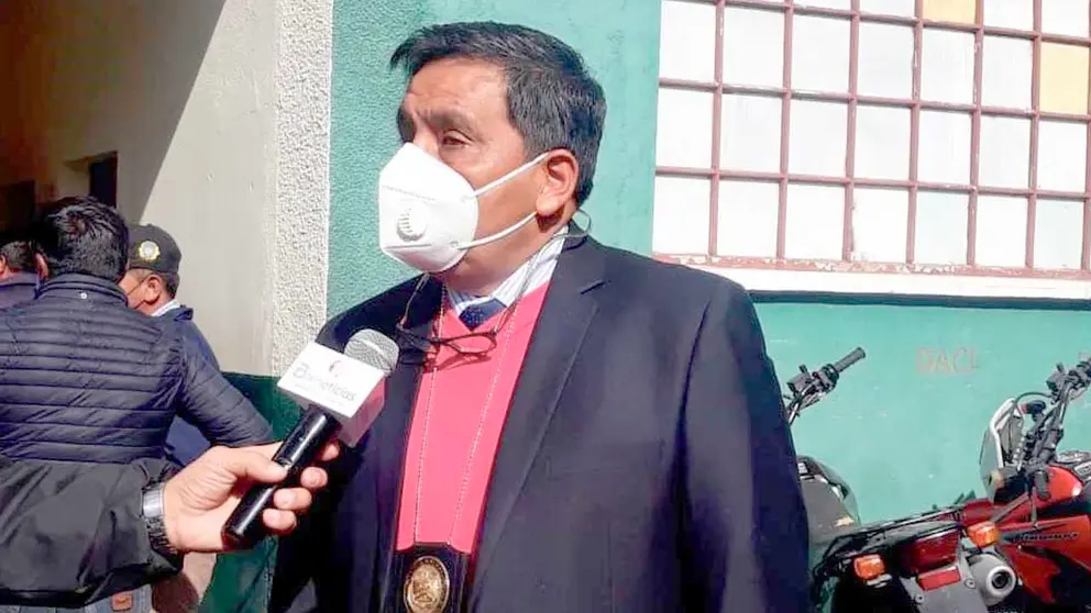El exdirector de la FELCC Iván Rojas durante una entrevista. ARCHIVO-ERBOL