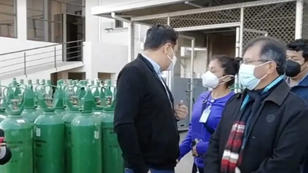 Entregan planta generadora de ox&iacute;geno al Hospital del Sur y producir&aacute; unos 95 cilindros cada d&iacute;a. Fotograf&iacute;a: Urgente.bo