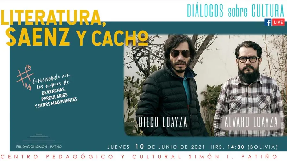 Hermanos Loayza discuten a  Saenz, literatura y cacho. FACEBOOK
