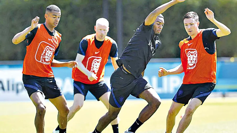 Una sesión de fútbol del combinado de Países Bajos. EFE