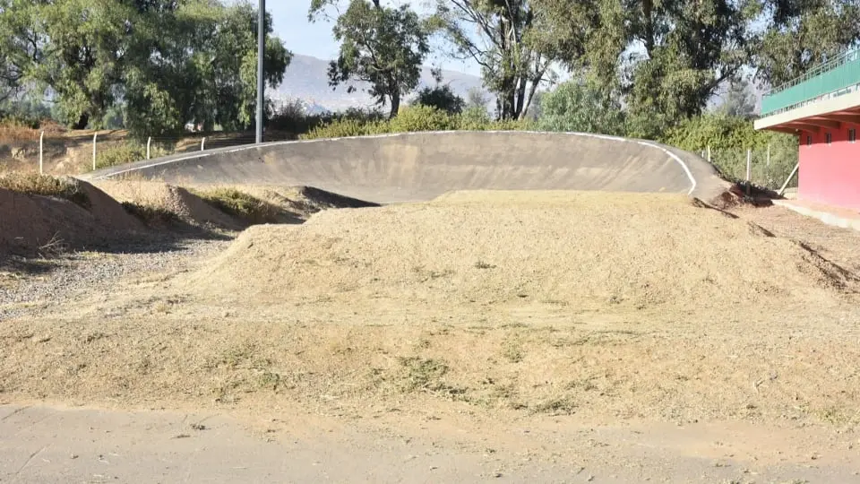 El estado del circuito de BMX, situado en La Tamborada Sur. Prensa Deportiva GAMC
