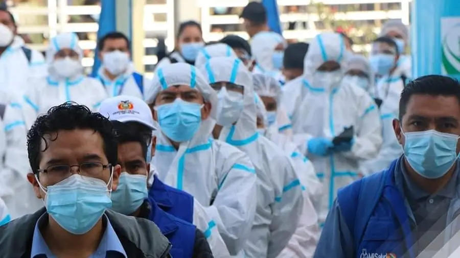 Los sanitarios, listos para la jornada. GAMT