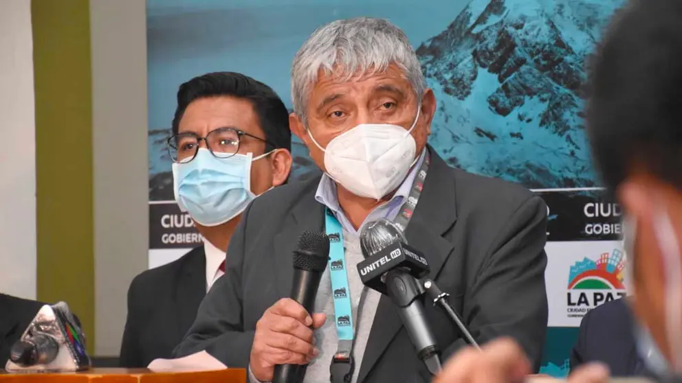 El alcalde de La Paz, Iván Arias. GAMLP
