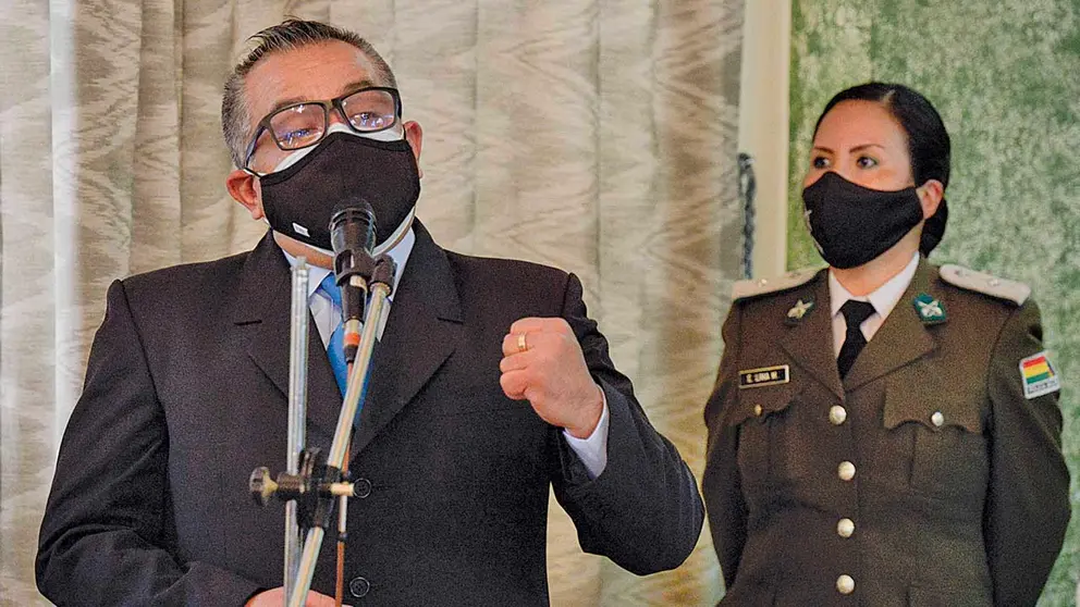 El viceministro de Régimen Interior y Policía, Nelson Cox, tras su posesión. APG