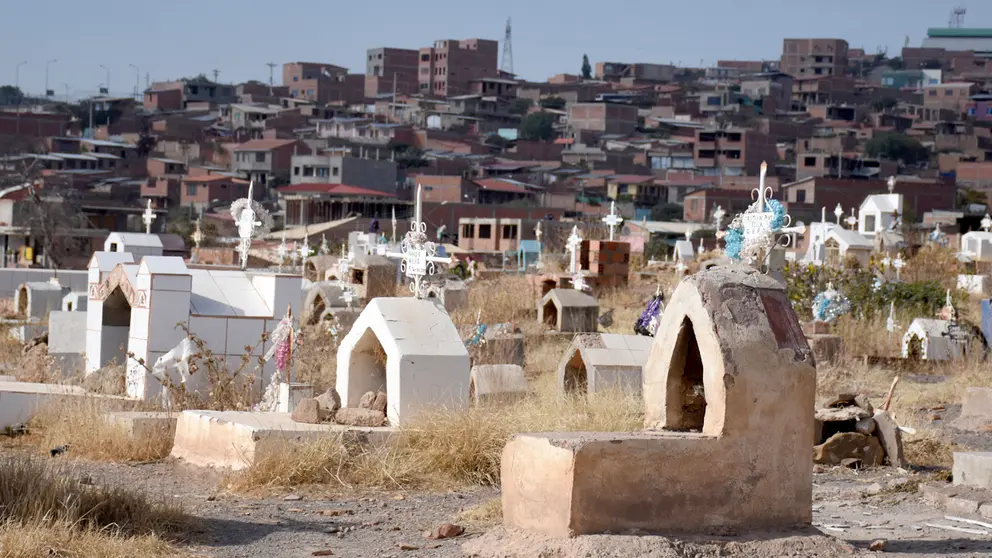 El cementerio de K&rsquo;ara K&rsquo;ara, al sur de la ciudad de Cochabamba. DICO SOLÍS