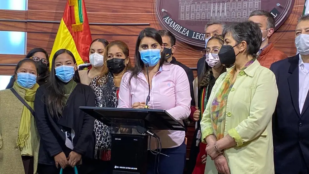 La senadora de CC en Cochabamba, Andrea Barrientos.