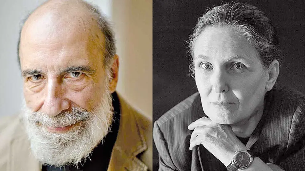 Dos de los poetas de honor invitados al encuentro, Raúl Zurita y Yolanda Pantin. CDLSC
