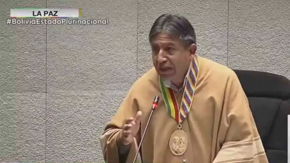 El vicepresidente David Choquehuanca. Captura BTV
