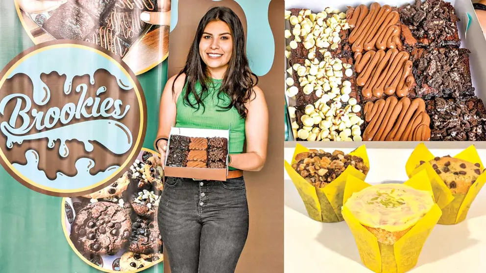 Ada Moreno, fundadora de Brookies, un emprendimiento que ofrece una gran variedad de brownies en diferentes sabores. DICO SOLÍS-CORTESÍA