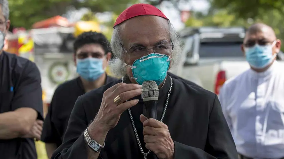 El cardenal de Nicaragua Leopoldo Brenes. EFE