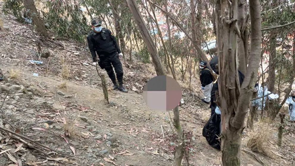 El operativo en que se busc&oacute; las partes del cuerpo. Foto: FELCV.