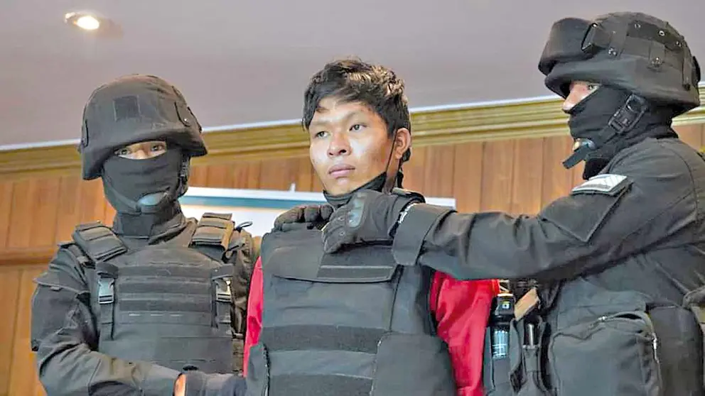 Matusalén, principal implicado en el asesinato de Mayerli. MINISTERIO DE GOBIERNO